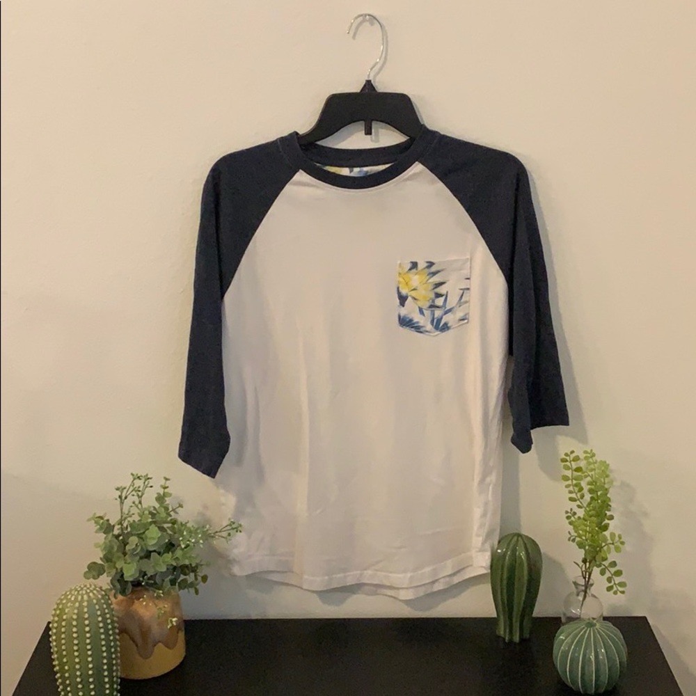 Retrofit Baseball Tropical Pocket Raglan Tee